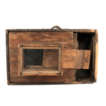 Super Folky Old Handmade Bee Box with Removable Queen Bee Carrier and Rich Patina