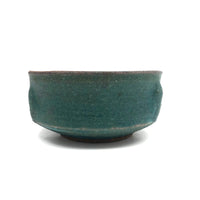 Sculptural Mid-Century Green Glazed Earthenware Studio Pottery Bowl