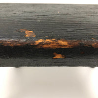 Handsome Antique Cricket Stool in Black Paint