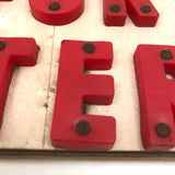 SOLD "Free Penny's For Meter's" Poorly Punctuated Vintage Make Do Sign!