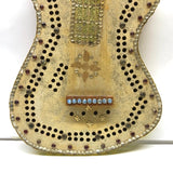 Ridiculous But Fantastic Almost Full Scale Folk Art Guitar Cribbage Board