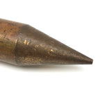 Perfect Form, Satisfying Old Fat Pencil Shaped Brass Plumb Bob