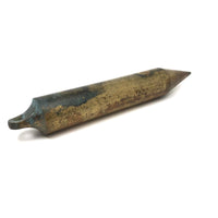 Perfect Form, Satisfying Old Fat Pencil Shaped Brass Plumb Bob