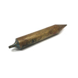 Perfect Form, Satisfying Old Fat Pencil Shaped Brass Plumb Bob