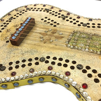 Ridiculous But Fantastic Almost Full Scale Folk Art Guitar Cribbage Board