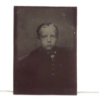 Moody Sixteenth Plate Tintype of Moody Young Boy