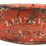 19th Century French Tole Painted Bait (Leurre) Box