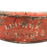 19th Century French Tole Painted Bait (Leurre) Box