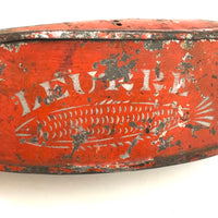 19th Century French Tole Painted Bait (Leurre) Box