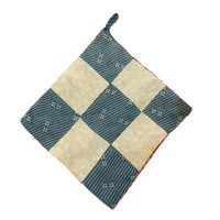 Very Sweet Old Calico Checkerboard Pot Holder