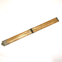 19th Century 24 Inch Double Fold Bone Ruler