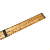 19th Century 24 Inch Double Fold Bone Ruler