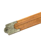 19th Century 24 Inch Double Fold Bone Ruler