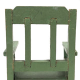 Sharp Looking C. 1920s German Green and Gold Miniature Chair