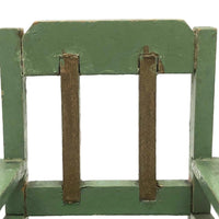 Sharp Looking C. 1920s German Green and Gold Miniature Chair