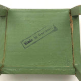 Sharp Looking C. 1920s German Green and Gold Miniature Chair