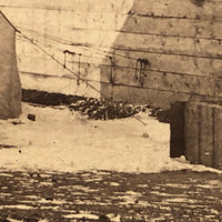 SOLD Meat Market, Bakery, Presumed Photographer's Tent, Historically Notable Colorado Gold Rush Era Mounted Photo by David Lamon