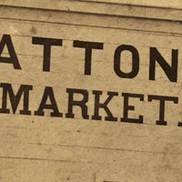 SOLD Meat Market, Bakery, Presumed Photographer's Tent, Historically Notable Colorado Gold Rush Era Mounted Photo by David Lamon