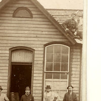 Six Roofers, Beautiful Antique Occupational Cabinet Card