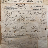 Massive Skowhegan, Maine Druggist's Prescriptions Ledger, 1890s, Fuller than Full