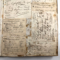 Massive Skowhegan, Maine Druggist's Prescriptions Ledger, 1890s, Fuller than Full