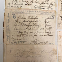 Massive Skowhegan, Maine Druggist's Prescriptions Ledger, 1890s, Fuller than Full