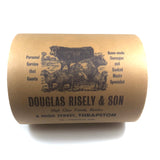 Douglas Risely & Sons, Thrapston, England, Full Dead Stock Butcher Paper Roll