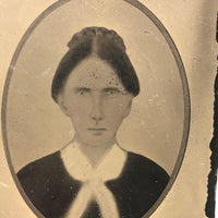 Several Times Removed...Antique Copy Tintype (of Hand-painted Tintype?)