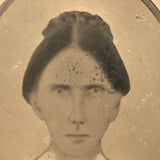 Several Times Removed...Antique Copy Tintype (of Hand-painted Tintype?)