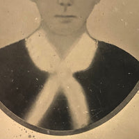 Several Times Removed...Antique Copy Tintype (of Hand-painted Tintype?)