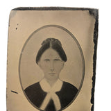 Several Times Removed...Antique Copy Tintype (of Hand-painted Tintype?)