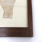 Antique Schoolgirl Cut Paper Hand, Framed