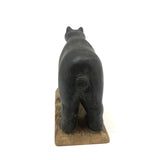 Sweet Old Carved Black Bear on Perch