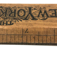 The New York Ledger, 19th Century Advertising Ruler