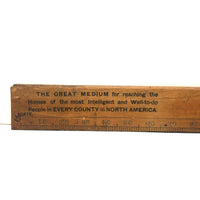 The New York Ledger, 19th Century Advertising Ruler