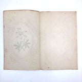 c. 1840s Large Paper Lace Valentine with Watercolor Flower (Blank Interior)