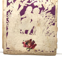 A Gift of Affection, Victorian Paper Lace and Die Cut Valentine with Excellent Color and Faces