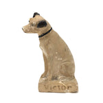 Charming Old Chalkware Victor / Nipper MCA Dog (Small Repair)