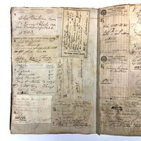 Massive Skowhegan, Maine Druggist's Prescriptions Ledger, 1890s, Fuller than Full