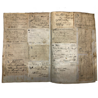 Massive Skowhegan, Maine Druggist's Prescriptions Ledger, 1890s, Fuller than Full