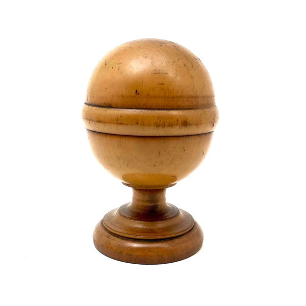 Scarce and Beautiful Early -Mid 19th Century Treen Apothecary Pill Silverer