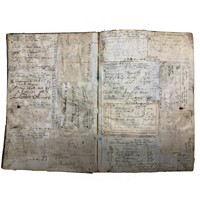 Massive Skowhegan, Maine Druggist's Prescriptions Ledger, 1890s, Fuller than Full