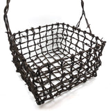 Stunning, Sculptural Old Folk Art Barbed Wire Basket