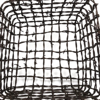 Stunning, Sculptural Old Folk Art Barbed Wire Basket