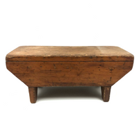 Nice Form, Nice Patina, Good For Everything Antique Primitive Wooden Stool