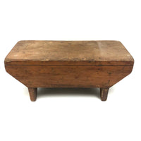 Nice Form, Nice Patina, Good For Everything Antique Primitive Wooden Stool