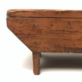 Nice Form, Nice Patina, Good For Everything Antique Primitive Wooden Stool