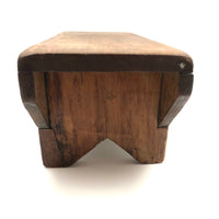 Nice Form, Nice Patina, Good For Everything Antique Primitive Wooden Stool