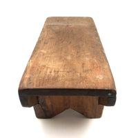 Nice Form, Nice Patina, Good For Everything Antique Primitive Wooden Stool