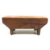 Nice Form, Nice Patina, Good For Everything Antique Primitive Wooden Stool